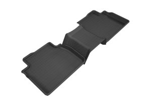 Toyota Camry Floor Mat - Rear - 3D MAXpider - Kagu - Black - `18-`20